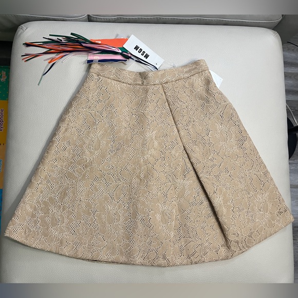 NWT - MSGM Milano Women’s A Line Lace Mini Skirt - Made in Italy - EU 40/US 8 - Picture 4 of 12
